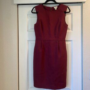 J Crew Size 4 Suit dress, maroon